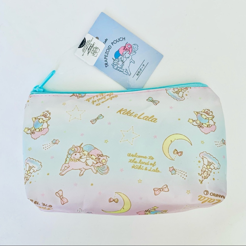 Sanrio Little Twin Stars Trapezoid Zip Pouch